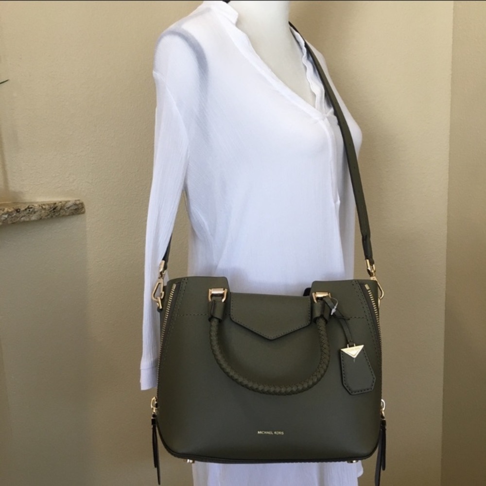 MICHAEL KORS Blakely olive Leather Satchel - Picture 5 of 7